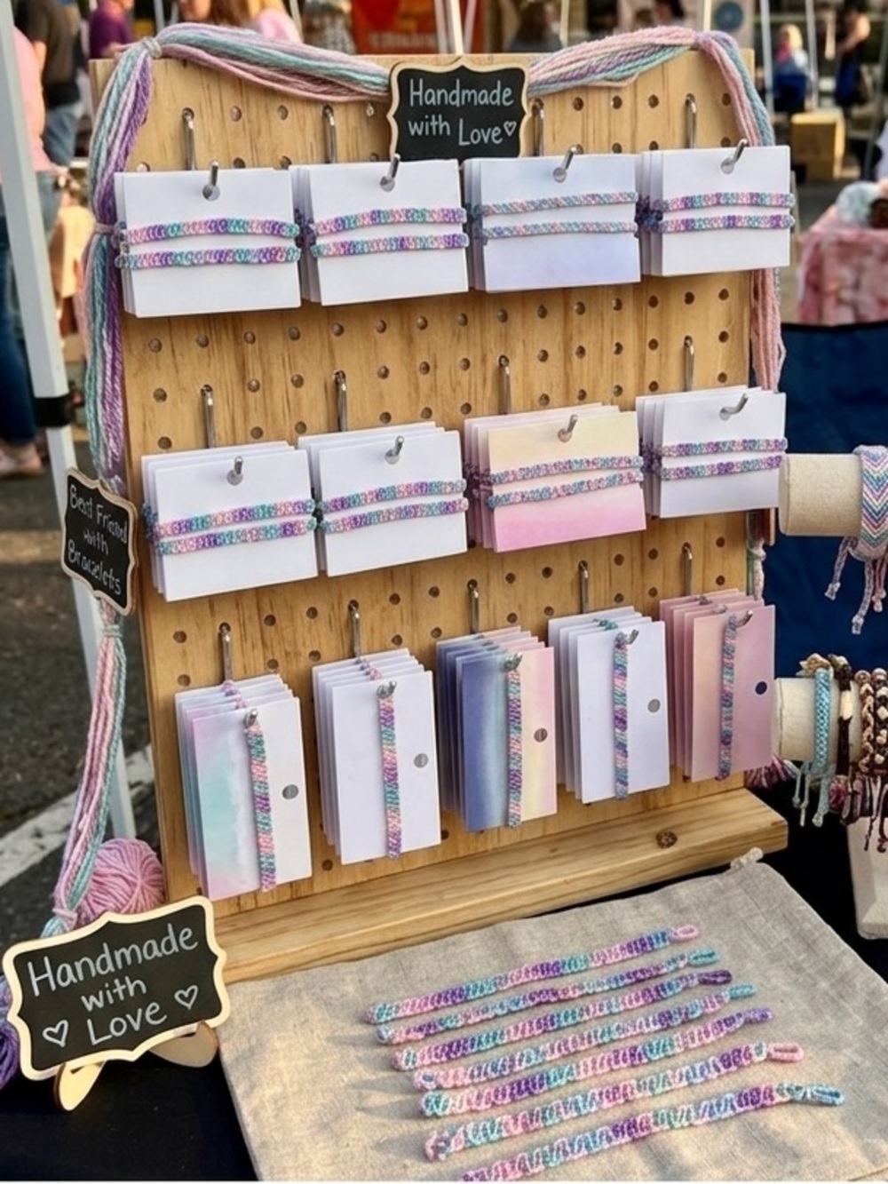 Pastel Woven Friendship Bracelets